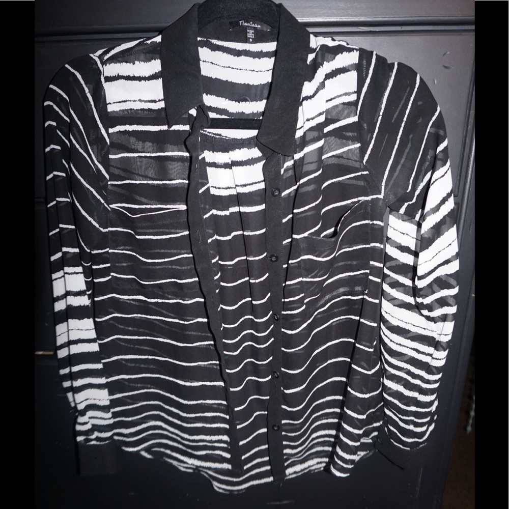 Transparent button down